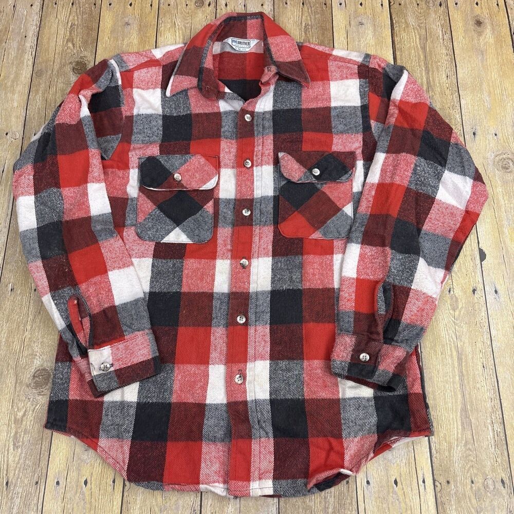Five Brothers Flannel Shirt Vintage Mens Medium